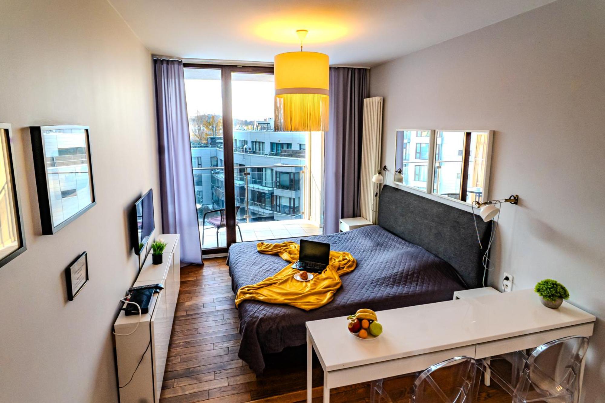 Apartamenty Triton Park وارسو الغرفة الصورة