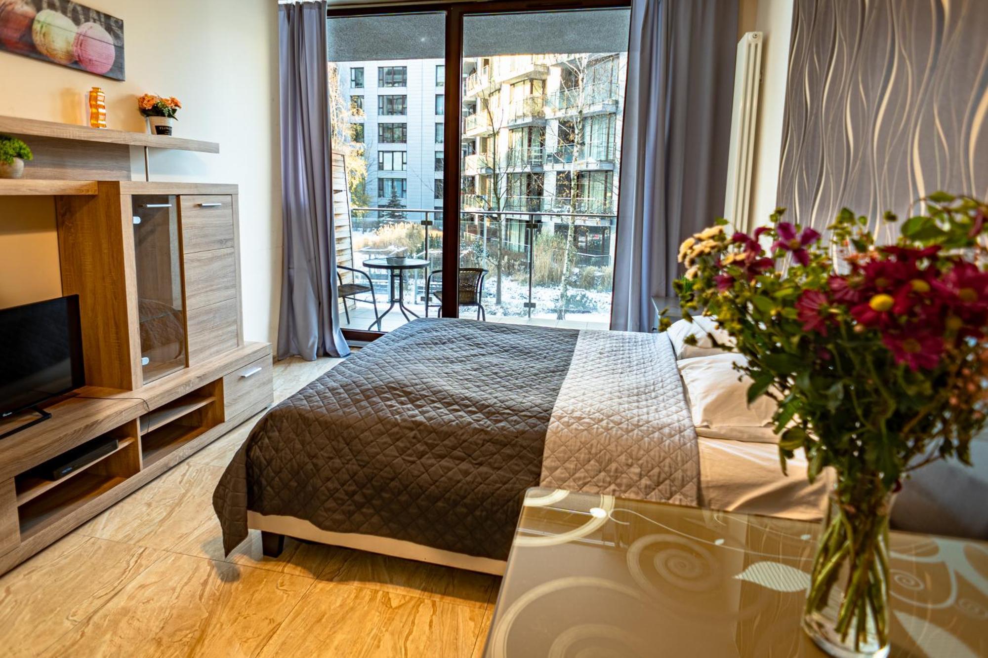 Apartamenty Triton Park وارسو الغرفة الصورة
