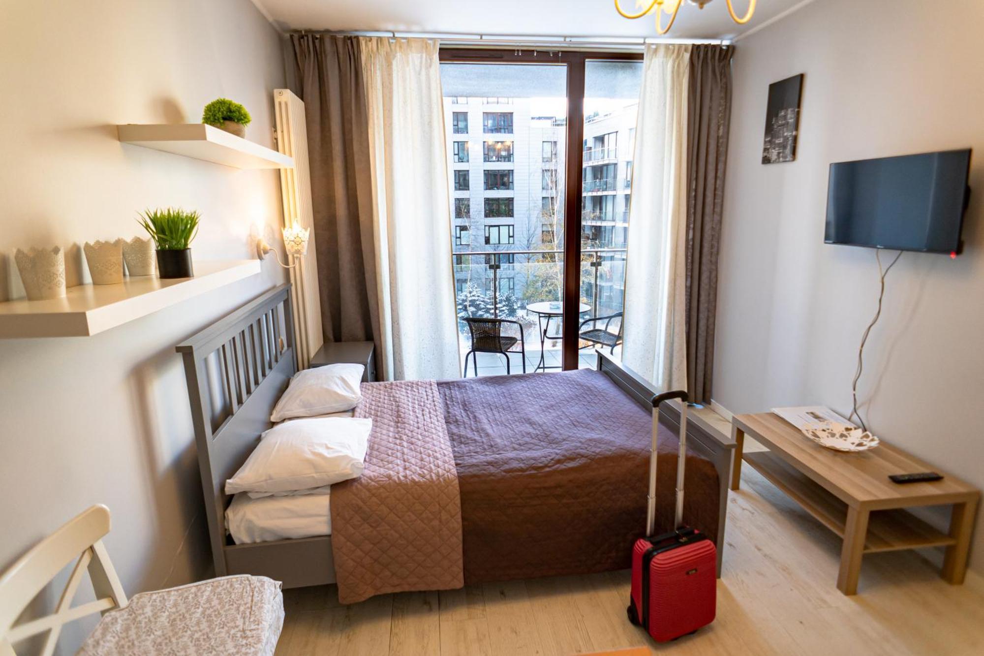 Apartamenty Triton Park وارسو الغرفة الصورة
